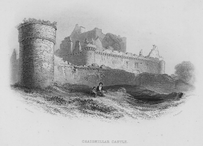 Craigmillar Castle by William Henry Bartlett