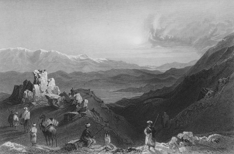 Djebel Sheich and Mount Hermon, from the top of Lebanon by William Henry Bartlett