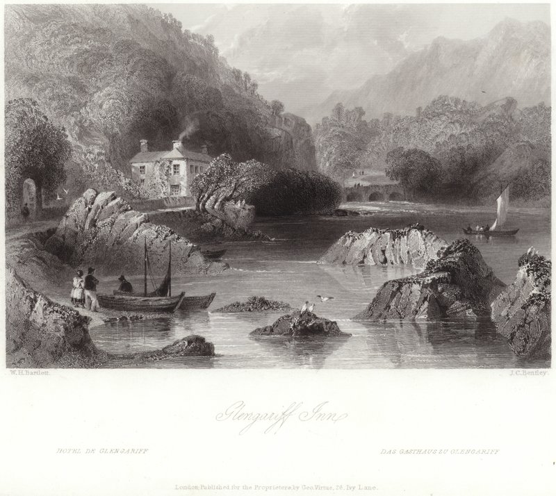 Glengariff Inn in County Cork by William Henry Bartlett