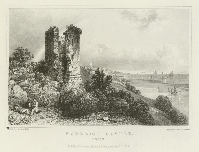 Hadleigh Castle, Essex by William Henry Bartlett