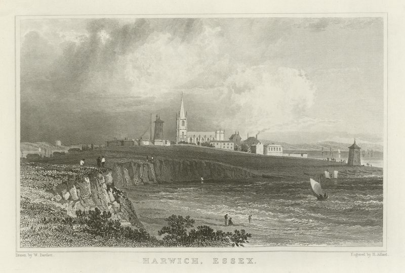 Harwich, Essex by William Henry Bartlett