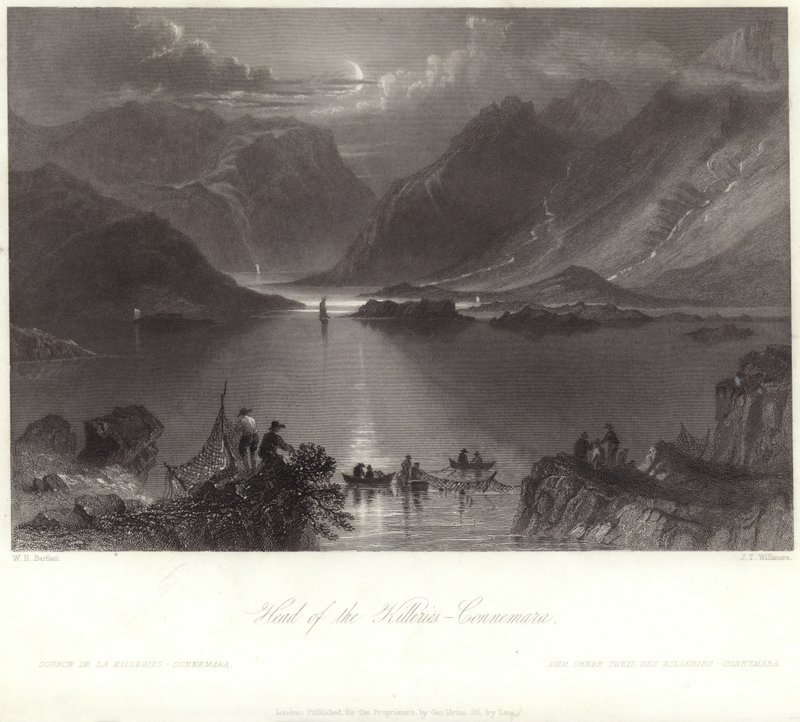 Head of the Killeries, Connemara by William Henry Bartlett