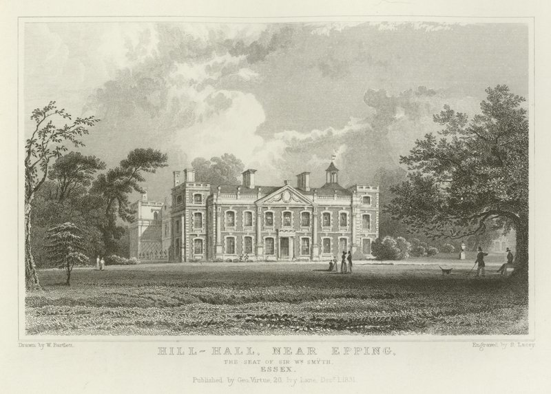 Hill-Hall, near Epping, the Seat of Sir William Smyth, Essex by William Henry Bartlett