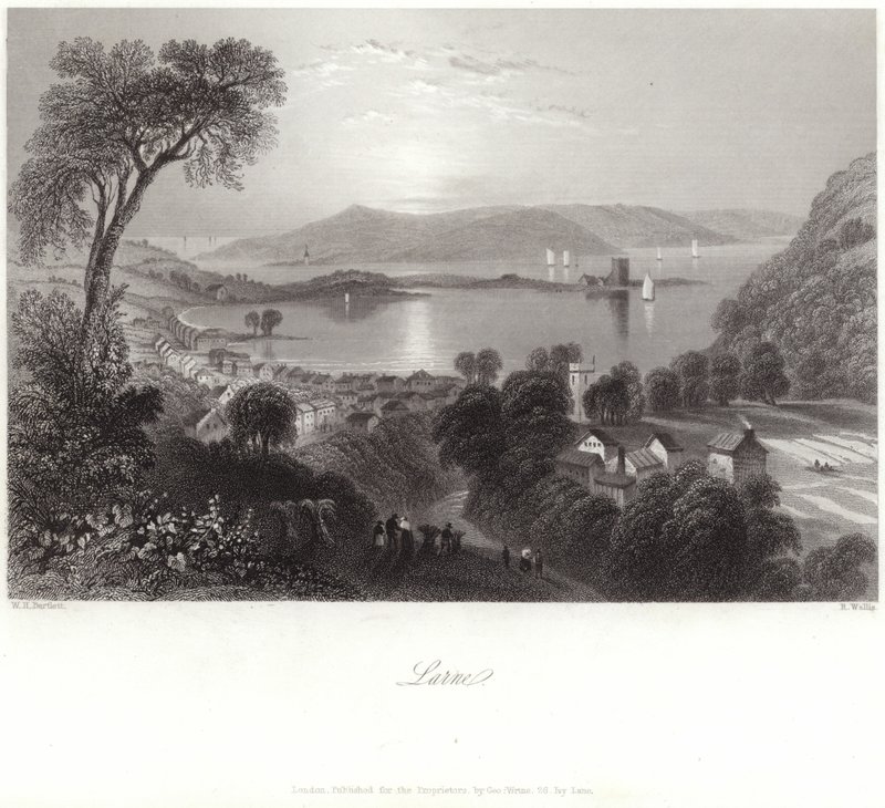 Larne in County Antrim by William Henry Bartlett