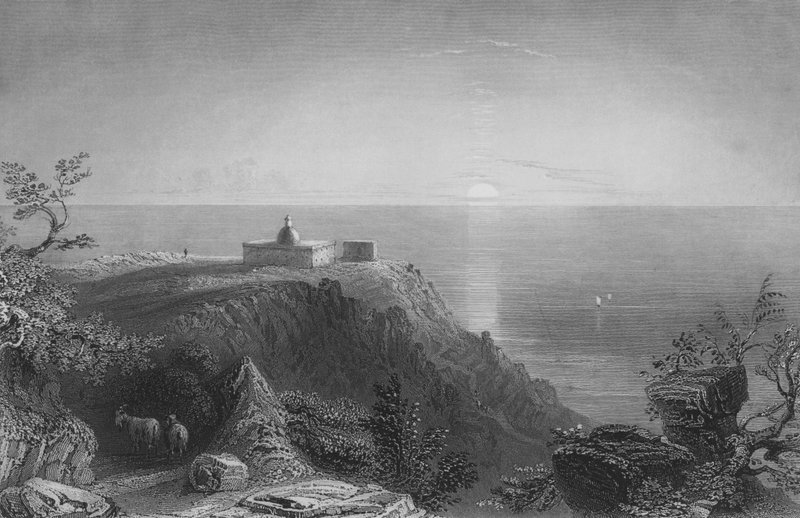 Mount Carmel, Looking Towards the Sea by William Henry Bartlett