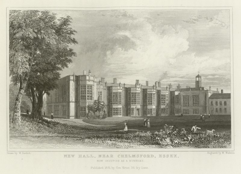 New Hall, near Chelmsford, Essex, now occupied as a Nunnery by William Henry Bartlett