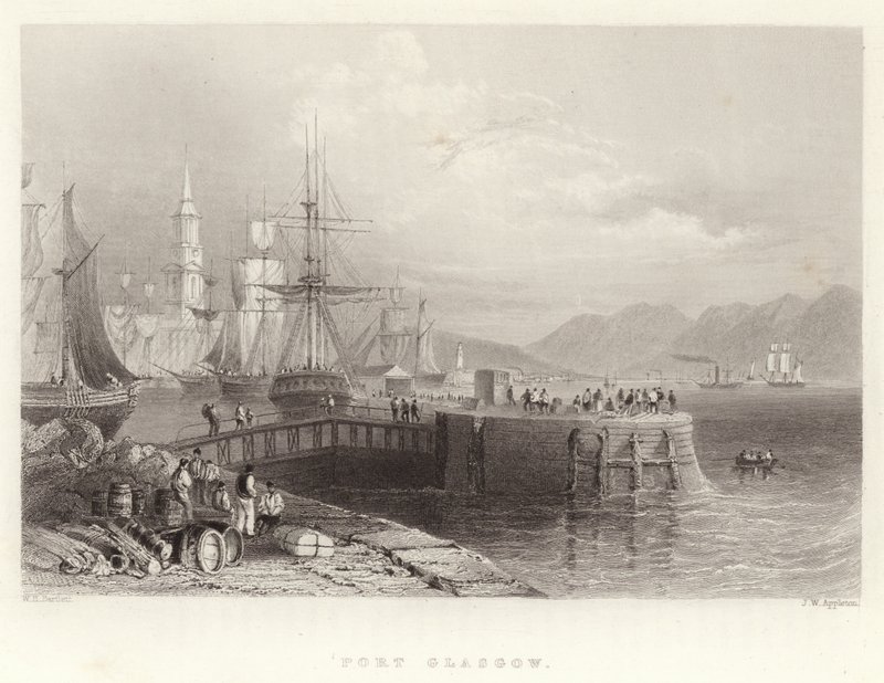 Port Glasgow by William Henry Bartlett