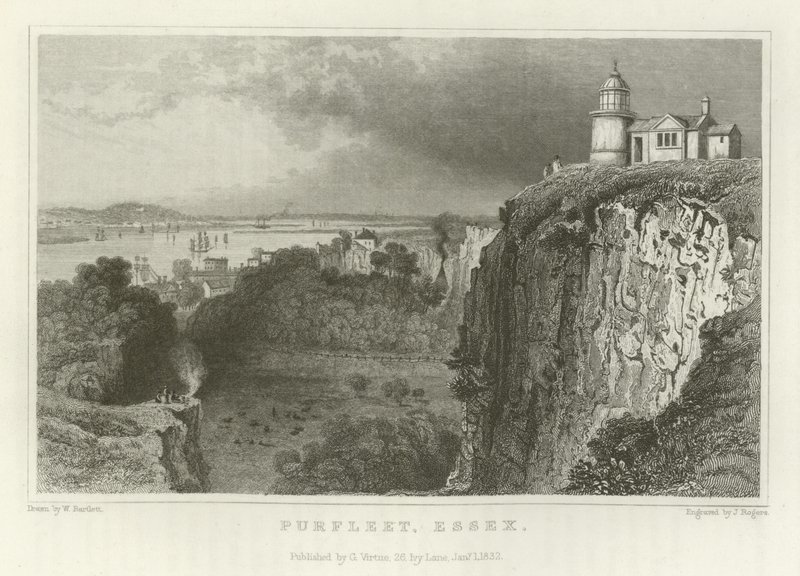Purfleet, Essex by William Henry Bartlett