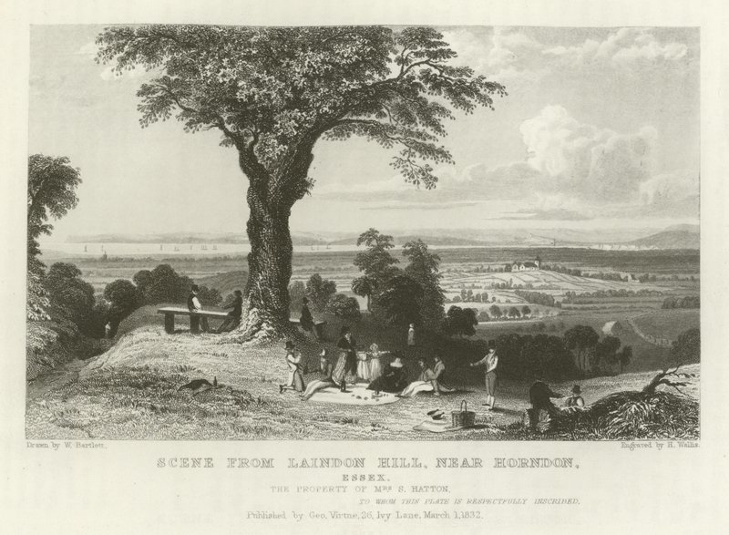 Scene from Laindon Hill, near Horndon, Essex by William Henry Bartlett