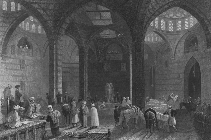 The Great Khan at Damascus by William Henry Bartlett