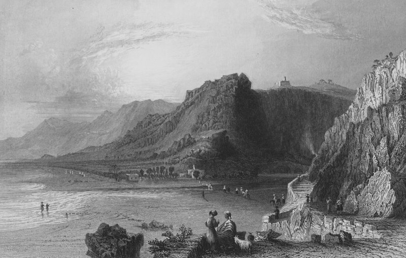 The Nahr-el-Kelb, or River of the Dog, Which Separates the Patriarchates of Jerusalem and Antioch by William Henry Bartlett