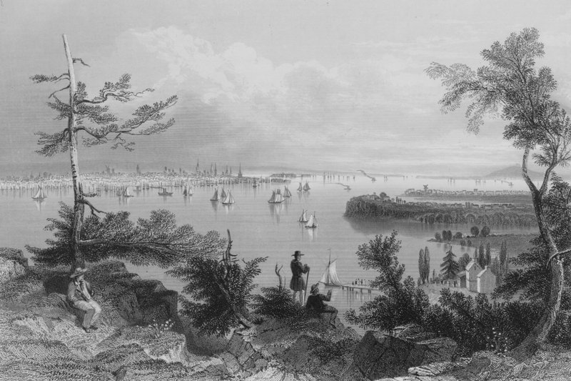 View of New York, from Weehawken by William Henry Bartlett