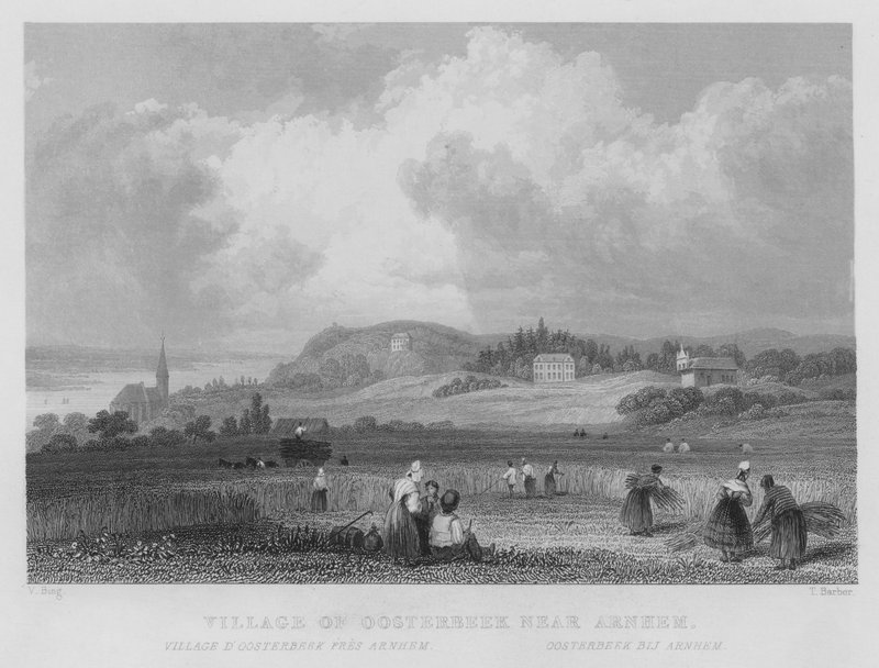Village of Oosterbeek near Arnhem by William Henry Bartlett