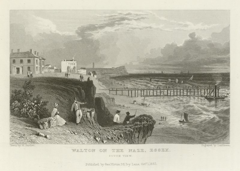 Walton on the Naze, Essex, South View by William Henry Bartlett
