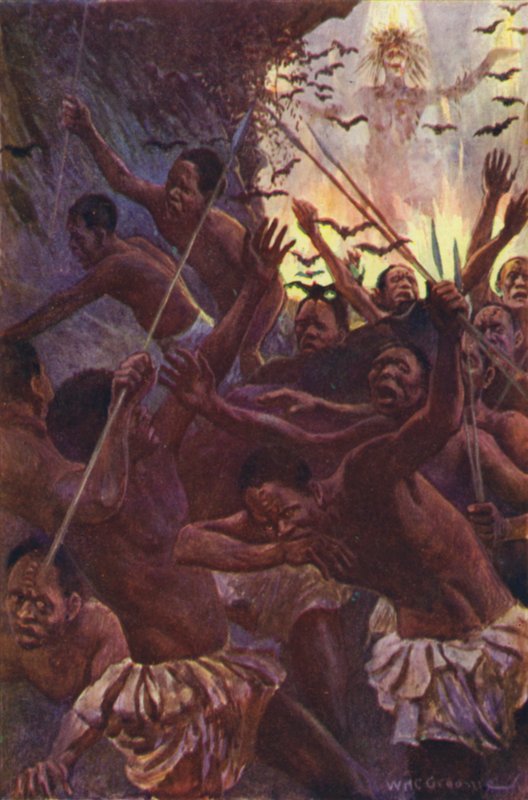 Illustration for The Gorilla Hunters by R M Ballantyne by William Henry Charles Groome