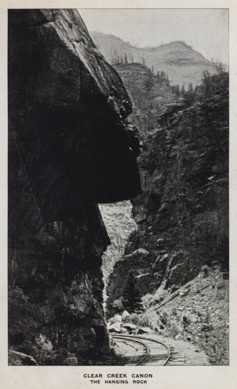 Canyons of Colorado: Clear Creek Canyon, The Hanging Rock by William Henry Jackson