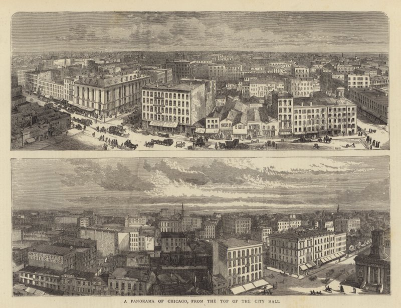 A Panorama of Chicago, from the Top of the City Hall by William Henry James Boot