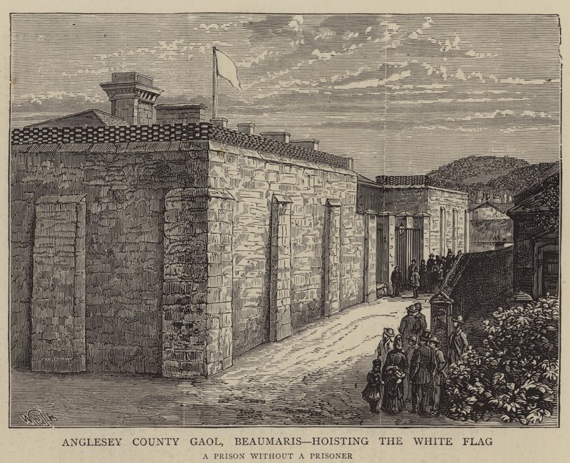 Anglesey County Gaol, Beaumaris, hosting the White Flag by William Henry James Boot