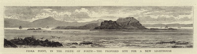 Fidra Point, in the Firth of Forth, the Proposed Site for a New Lighthouse by William Henry James Boot