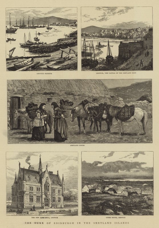 The Duke of Edinburgh in the Shetland Islands by William Henry James Boot