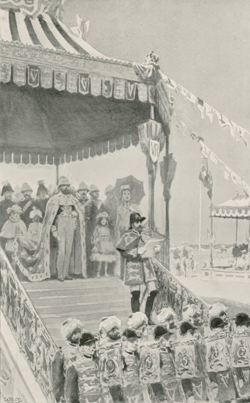 The Queen being Proclaimed Empress of India at Delhi by William Henry Margetson
