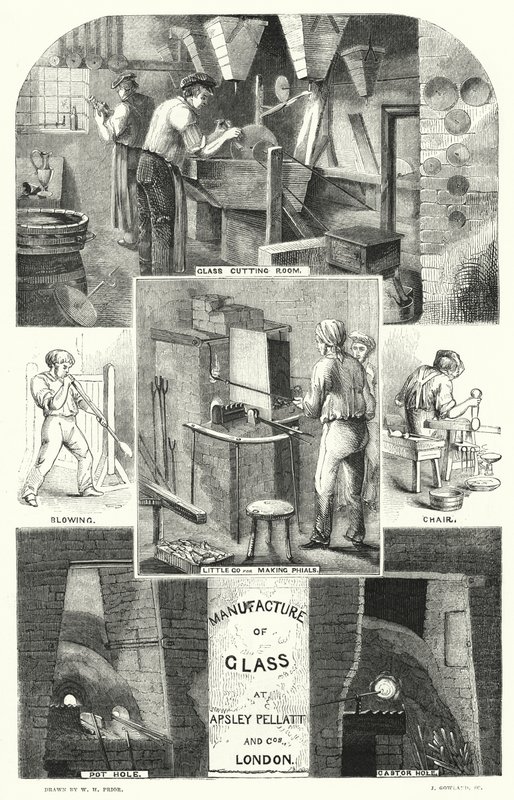 Manufacture of Glass at Apsley Pellatt and Co., London by William Henry Pike