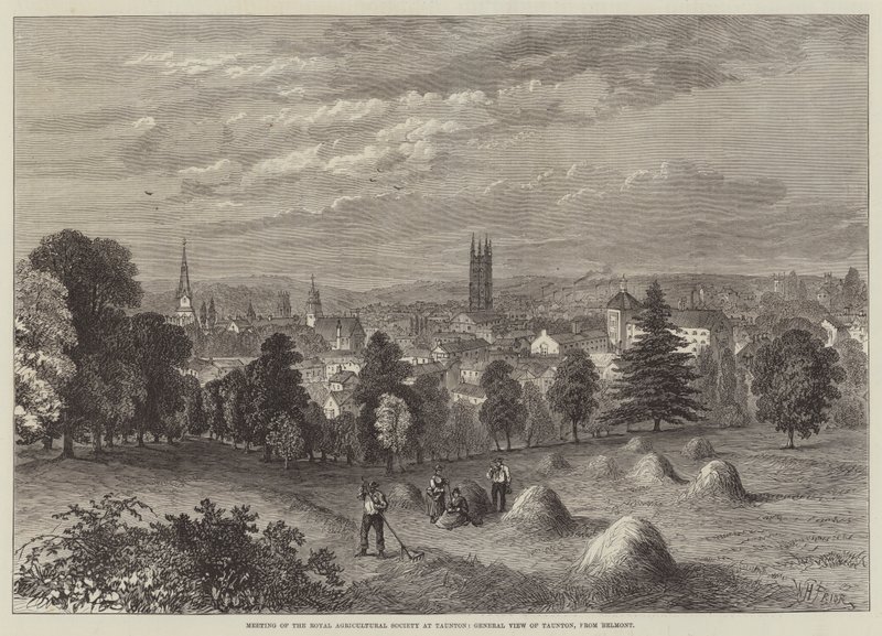 Meeting of the Royal Agricultural Society at Taunton, General View of Taunton, from Belmont by William Henry Pike