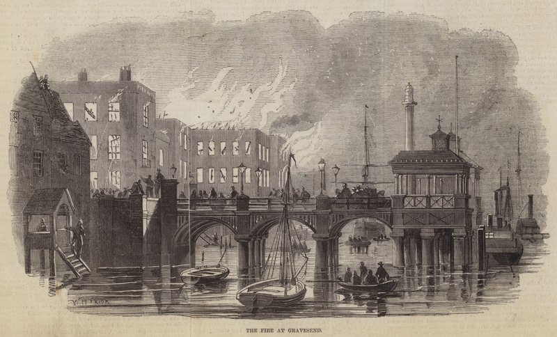 The Fire at Gravesend by William Henry Pike