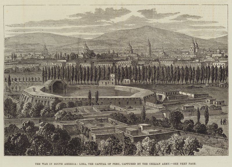 The War in South America, Lima, the Capital of Peru, captured by the Chilian Army by William Henry Pike