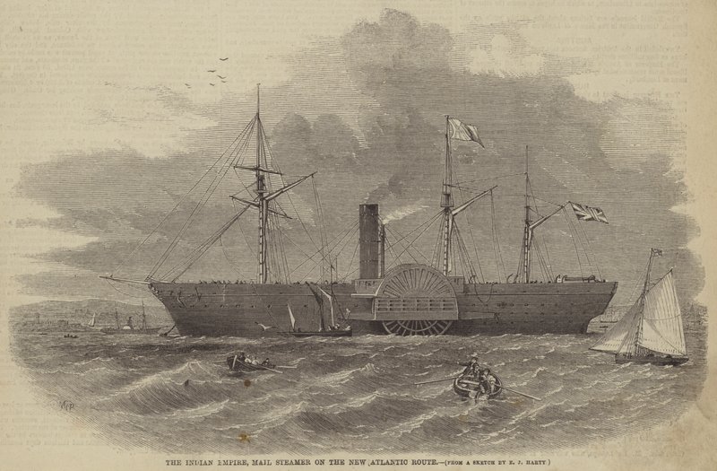 The Indian Empire, Mail Steamer on the New Atlantic Route by William Henry Prior
