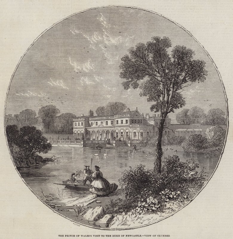 The Prince of Waless Visit to the Duke of Newcastle, View of Clumber by William Henry Prior