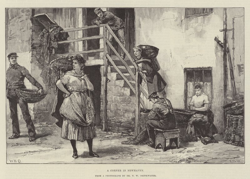 A Corner in Newhaven by William Heysham Overend
