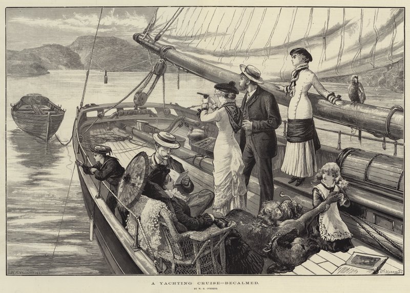 A Yachting Cruise, Becalmed by William Heysham Overend