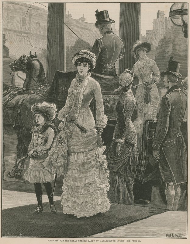 Arrivals for the Royal Garden Party at Marlborough House by William Heysham Overend