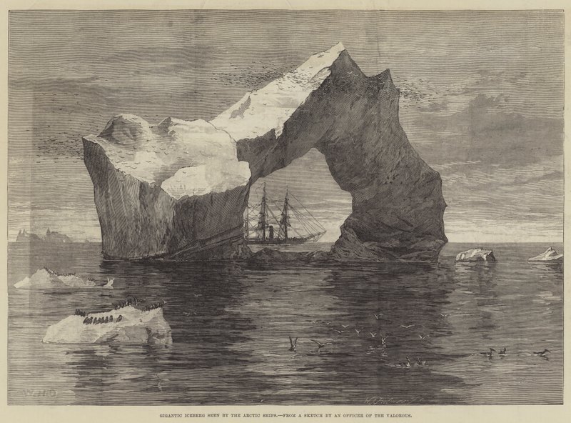 Gigantic Iceberg seen by the Arctic Ships by William Heysham Overend