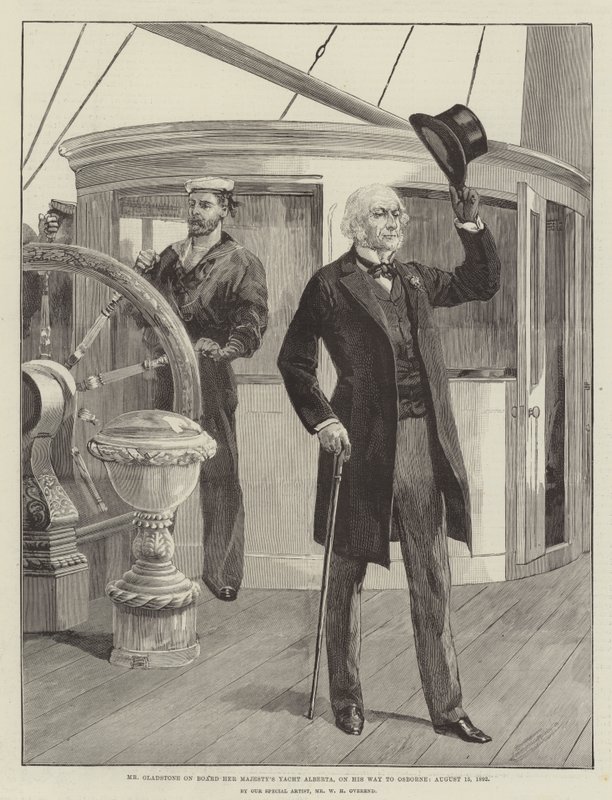 Mr Gladstone on Board Her Majesty