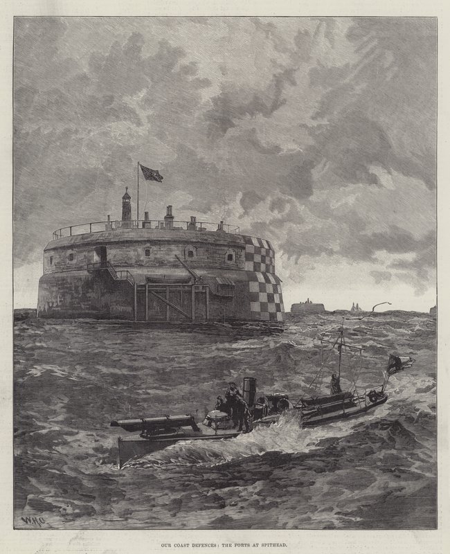 Our Coast Defences, the Forts at Spithead by William Heysham Overend