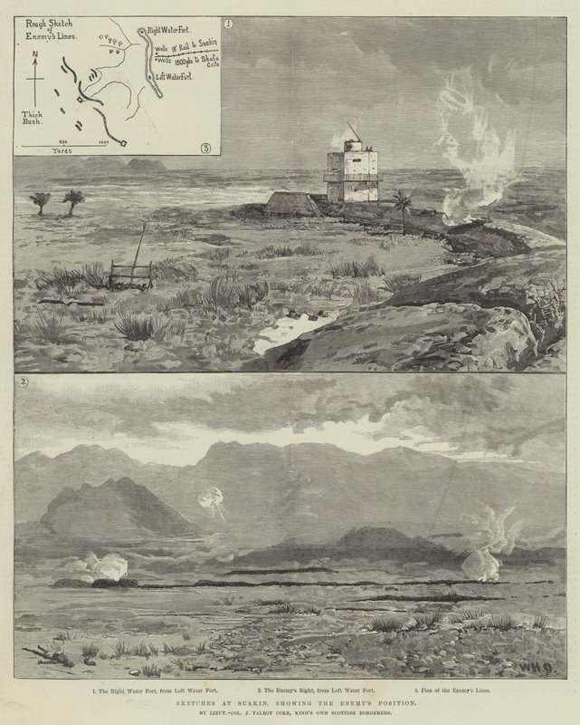 Sketches at Suakin, showing the Enemy