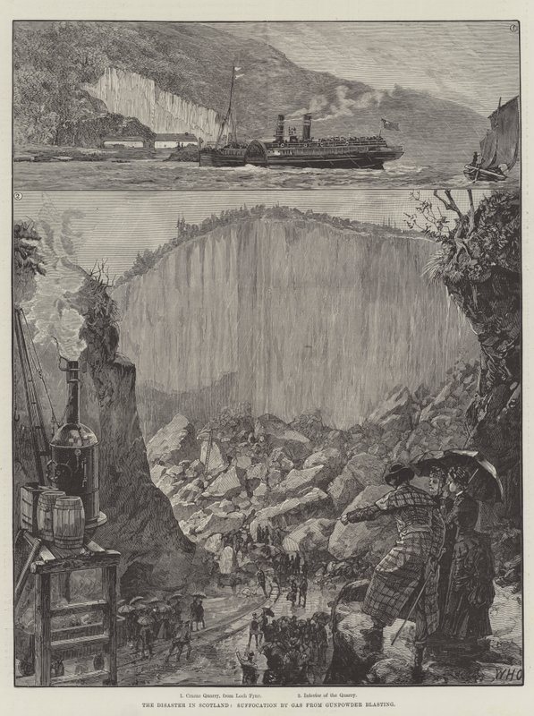 The Disaster in Scotland, Suffocation by Gas from Gunpowder Blasting by William Heysham Overend