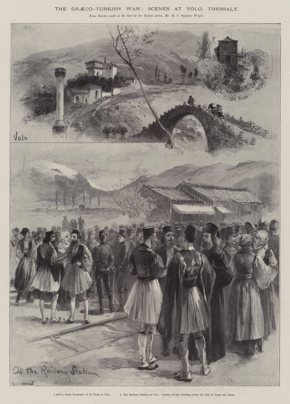 The Graeco-Turkish War, Scenes at Volo, Thessaly by William Heysham Overend