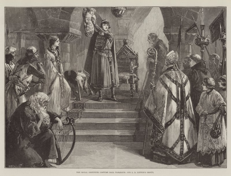 The Royal Institute Costume Ball Tableaux, Sir J D Linton