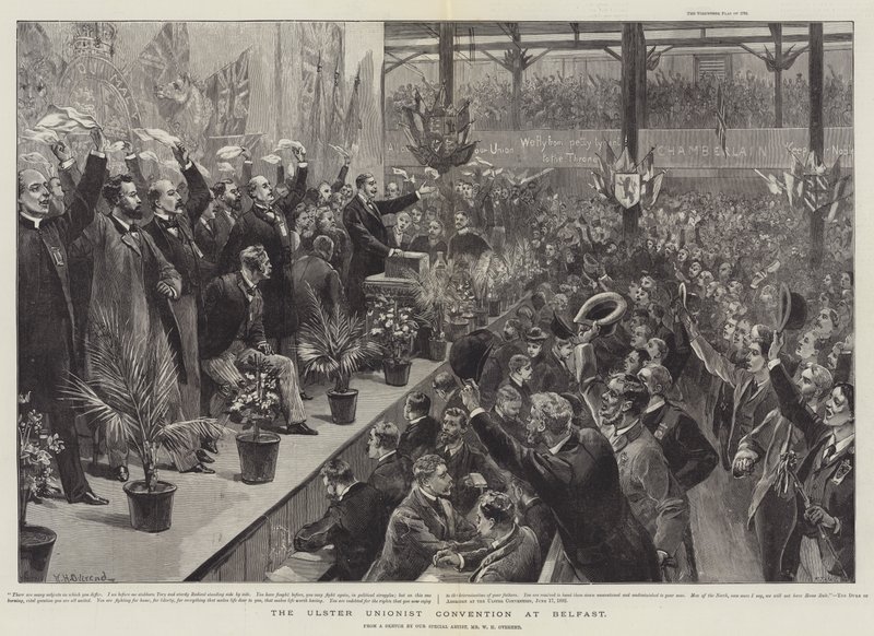 The Ulster Unionist Convention at Belfast by William Heysham Overend