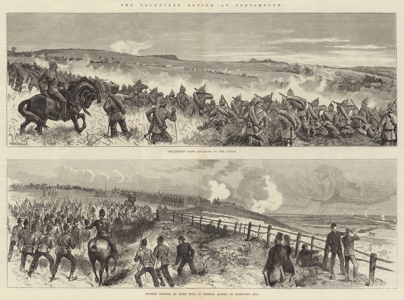 The Volunteer Review at Portsmouth by William Heysham Overend