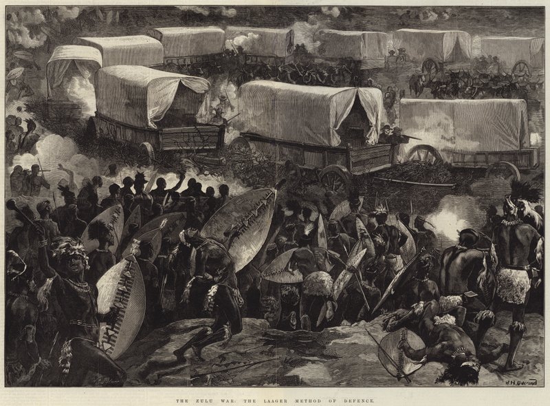 The Zulu War, the Laager Method of Defence by William Heysham Overend