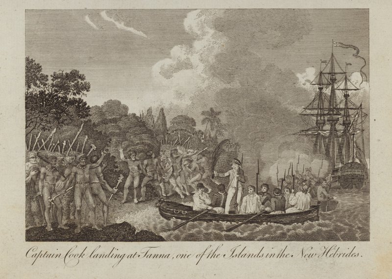 Captain Cook landing at Tanna by William Hodges