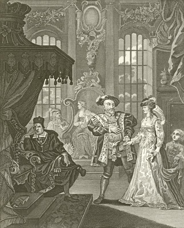 Henry the Eighth and Anna Boleyne by William Hogarth