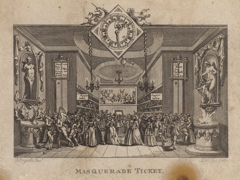Masquerade Ticket by William Hogarth