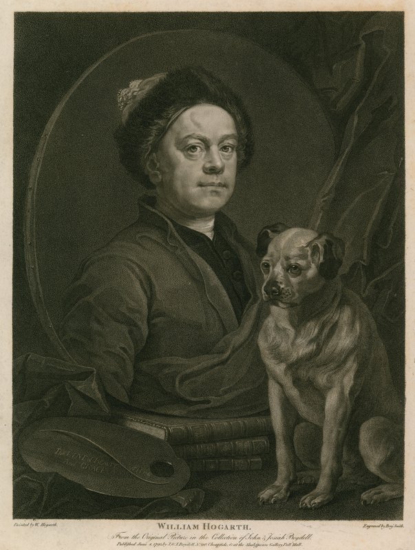 Self-portrait of William Hogarth by William Hogarth