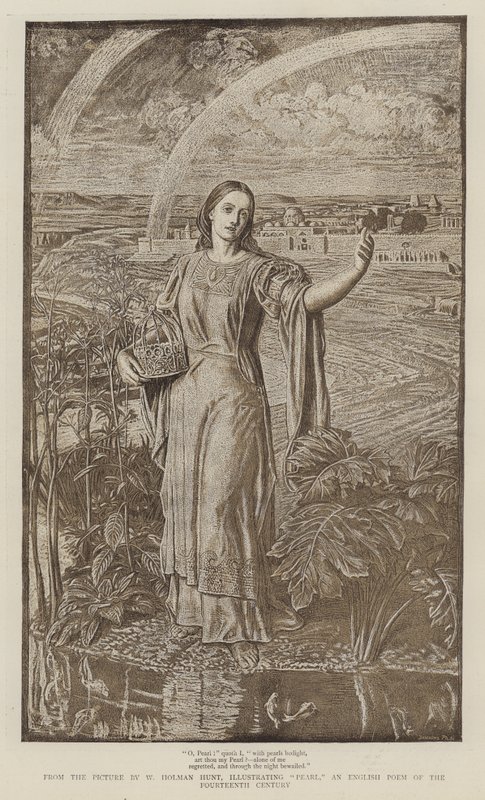 The Pearl, the English poem of the 14th Century by William Holman Hunt
