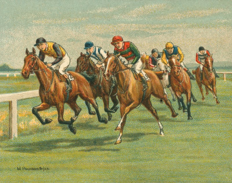 Races Historic and Modern, Flat Racing, Horse, Modern by William Hounsom Byles